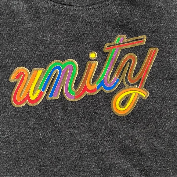 Unity themed shirt size 12 months gray WUC Gay Pride baby girls boys top - Picture 14 of 14